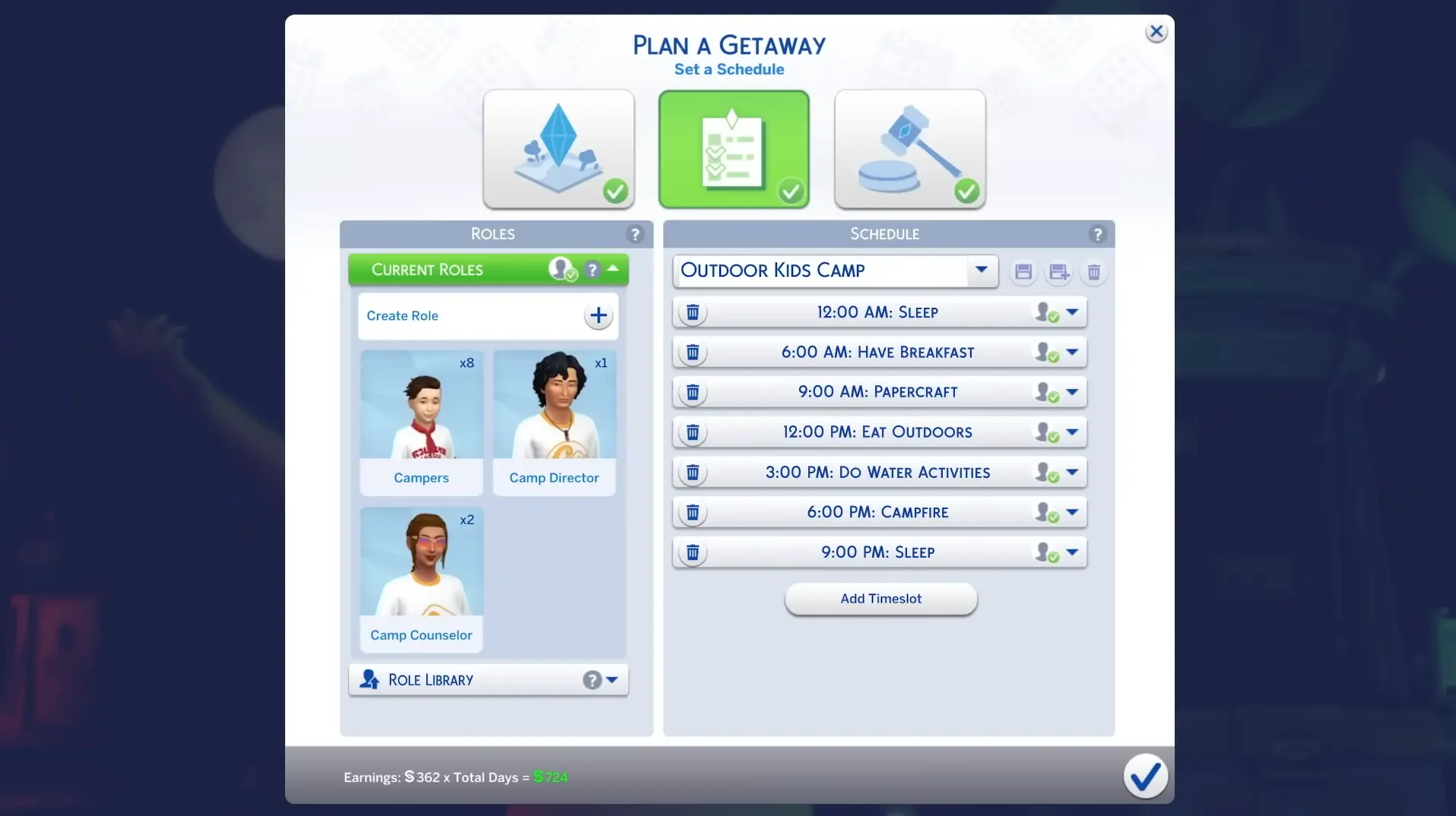 the new system to plan Getaways