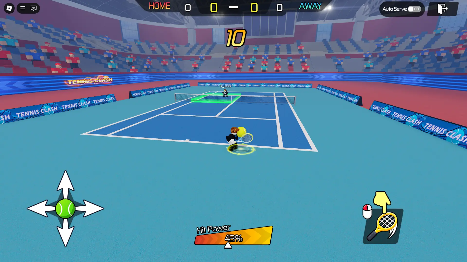 Tennis Clash game frame