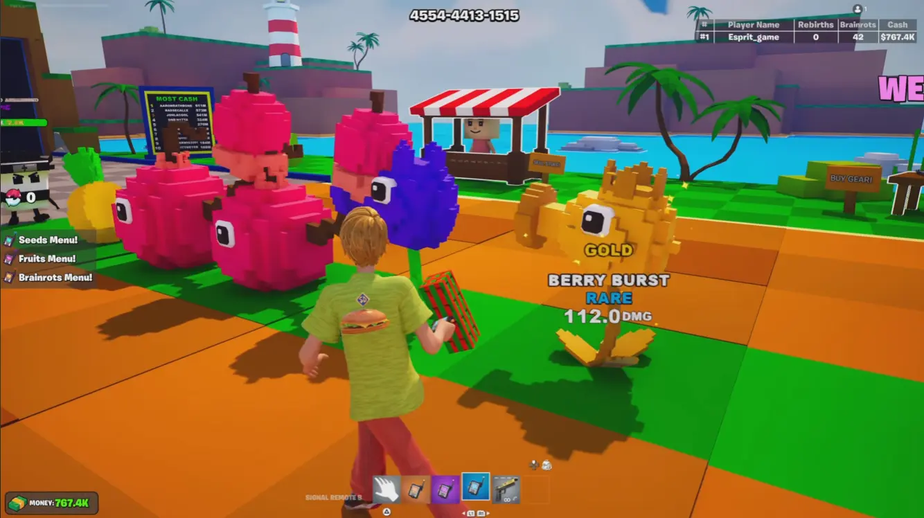 Plantas em Fortnite Fruits vs Brainrots