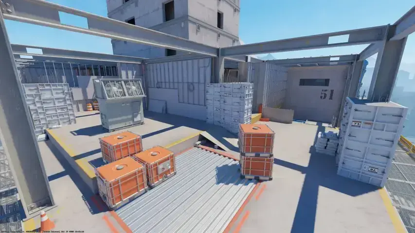 A texture bug was found in CS2 on the map Vertigo