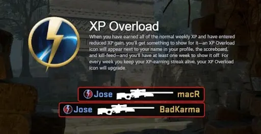 Counter-Strike 2 führt XP-Überlastungssymbol-System ein, das sich an den CS-Rating-Tiers orientiert