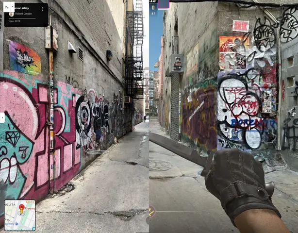 Innovative Map Maker Transforms New York Alley into a CS2 Battleground