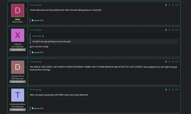 VAC Update Cripples 'Anyx' Cheat Users, Forums Flood with Ban Reports
