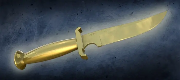 Goldenes Messer