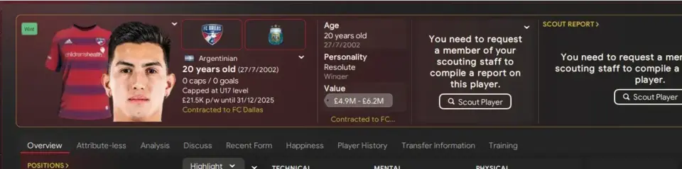 Best Wonderkid Left Wingers in FM24