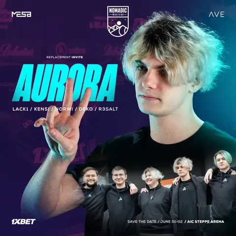 Aurora remplacera Apeks aux MESA Nomadic Masters au printemps 2024