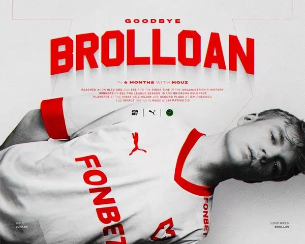 Brollan присоединяется к MOUZ на постоянной основе: новая глава для шведского игрока