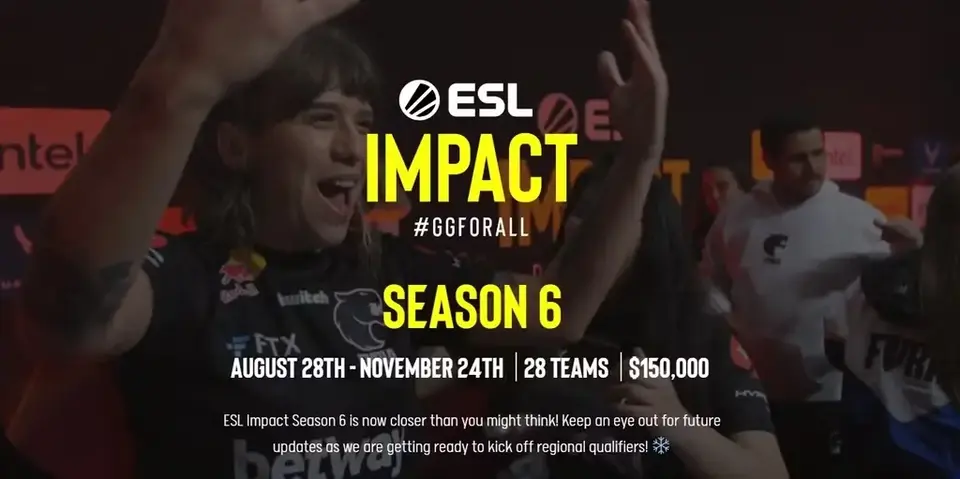 A ESL anunciou as datas da 6ª temporada da ESL Impact League