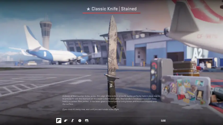 ★ Classic Knife Stained