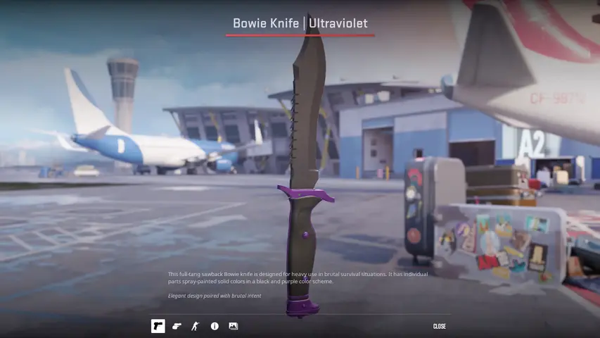 ★ Bowie Knife Ultraviolet