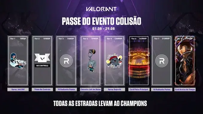 Mencionaram-se online um novo evento no Valorant chamado Collision