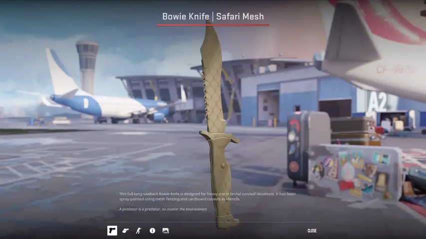  ★ Bowie Knife Safari Mesh