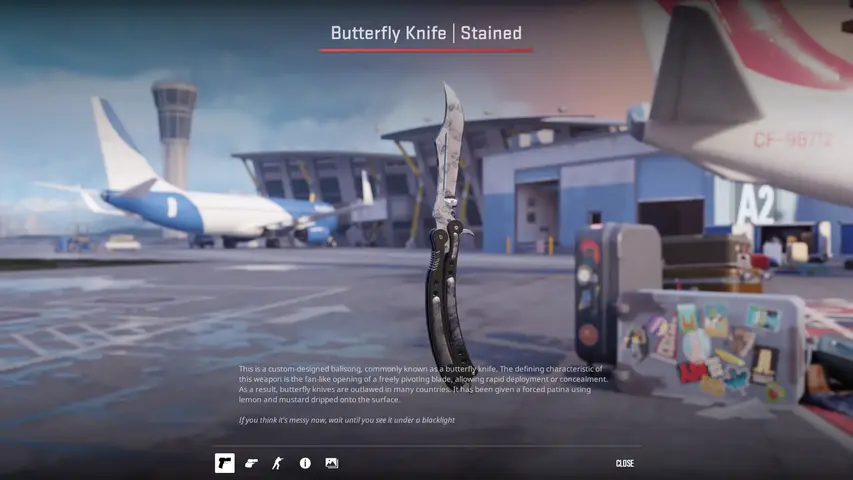 ★ Butterfly Knife Stained