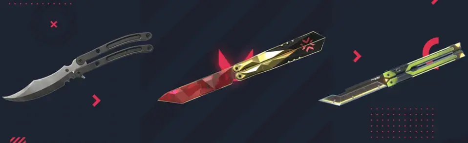 All butterfly knife skins in Valorant