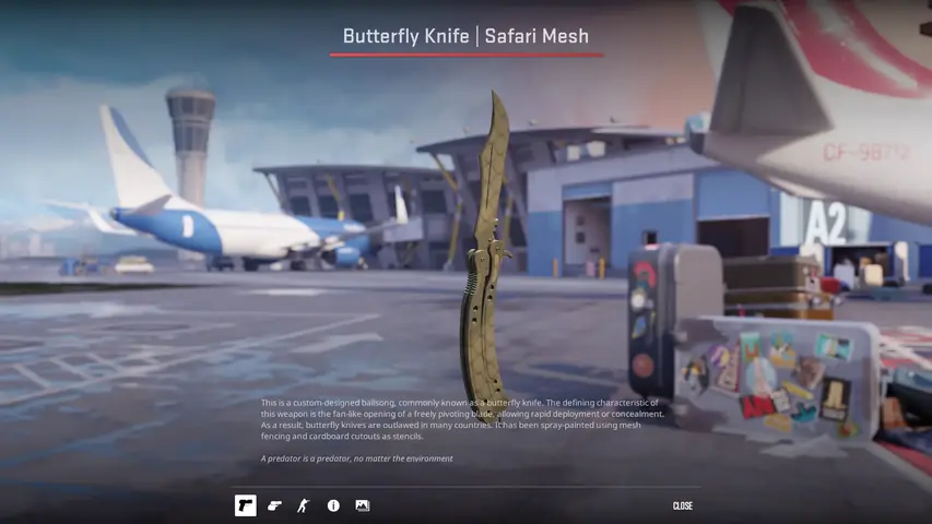 ★ Butterfly Knife Safari Mesh