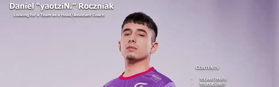 yaotziN przechodzi do nieaktywności w SK Gaming i przygotowuje się do opuszczenia zespołu