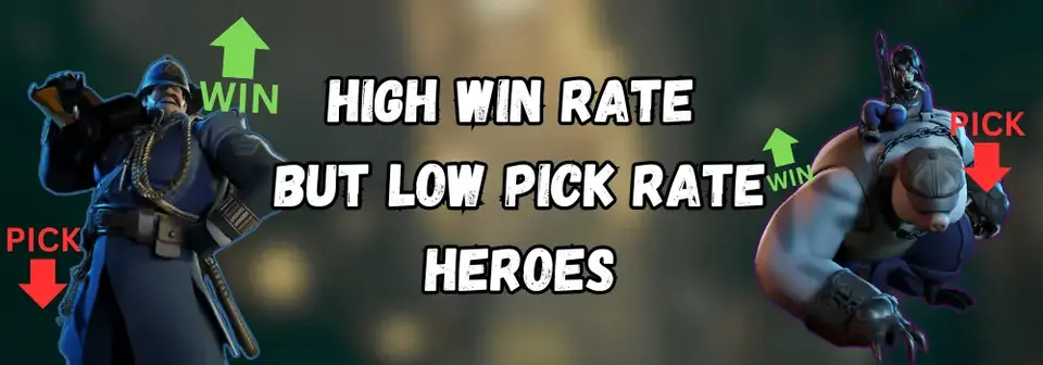 A Detailed Analysis of High Win rate but Low Pick rate Heroes in Deadlock